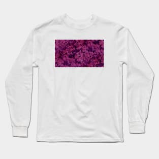 Magenta Marble Texture Long Sleeve T-Shirt